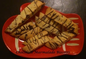 Chocolate Marmalade Biscotti
